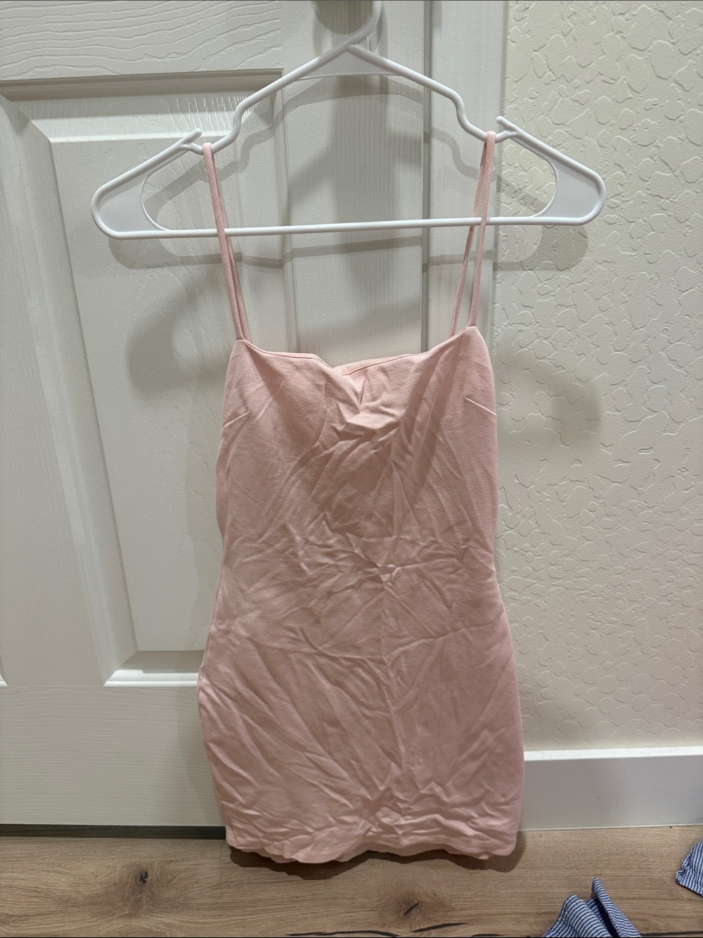 Lulu's Soft Blush Pink Spaghetti Strap Mini